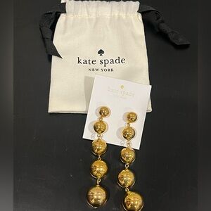 Kate Spade Shiny Gold Ball Earrings